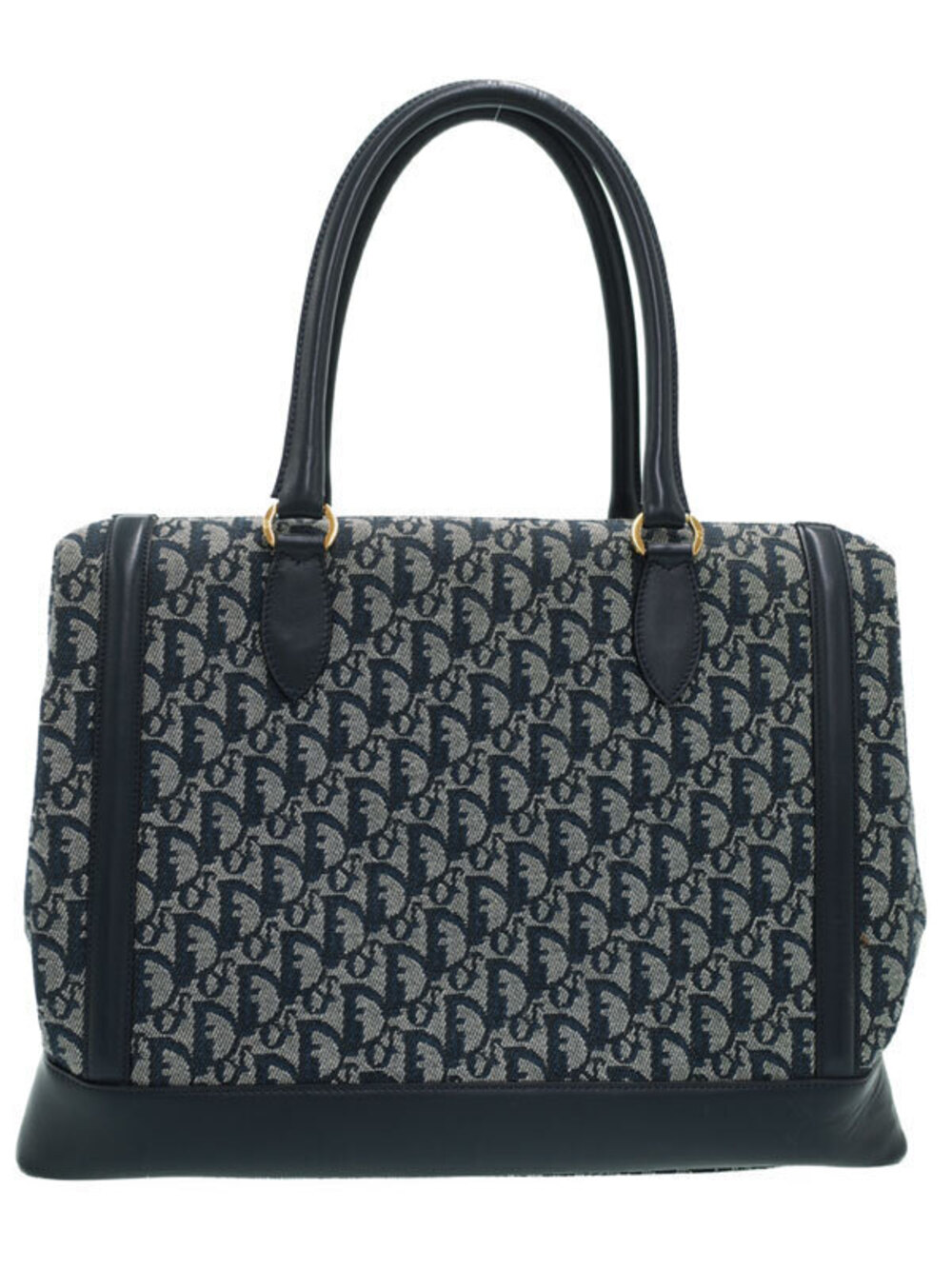 Christian Dior Trotter Boston Bag Embroidered Black
